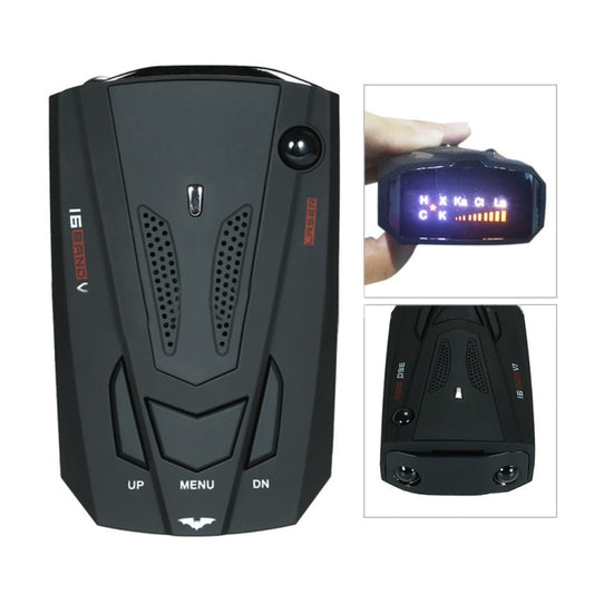 V7 Car Anti-Police Radar Detector 360 Protection Defense Laser Detection, Built-in Russian & English Voice Broadcast(Black) - Radar Detectors by buy2fix | Online Shopping UK | buy2fix
