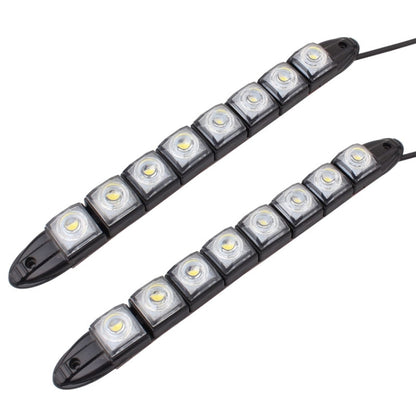 2 PCS  4W 8 LED SMD 5050 Flexible Snake LED Car Daytime Running Lights, DC 12V - In Car by buy2fix | Online Shopping UK | buy2fix