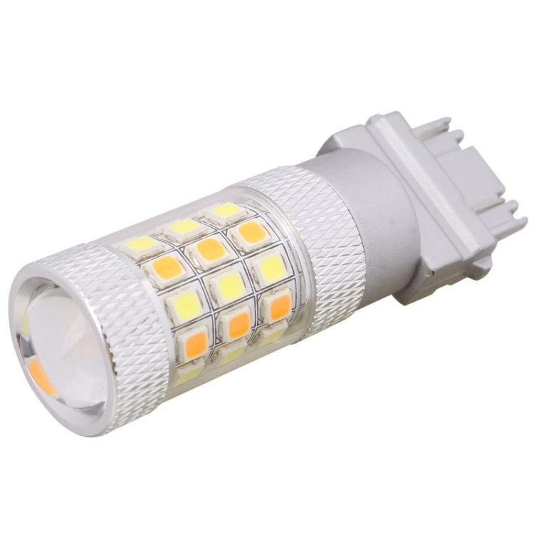 T25 8W 420LM White + Yellow Light 42 LED 2835 SMD Car Brake Light Steering Light Bulb, DC 12V - In Car by buy2fix | Online Shopping UK | buy2fix