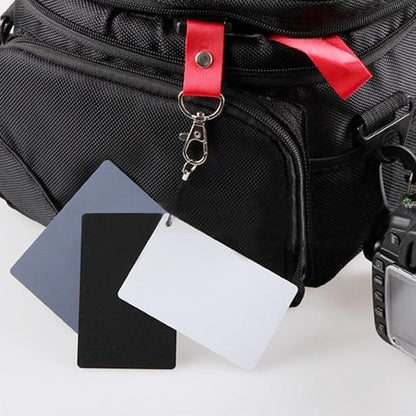 3 in 1 Black White Gray Balance Card / Digital Gray Card with Strap, Works with Any Digital Camera, File Form: RAW and JPEG, Size: 17.5cm x 12cm - Camera Accessories by buy2fix | Online Shopping UK | buy2fix