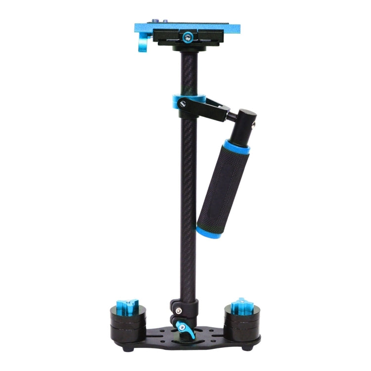 YELANGU 38.5-61cm Carbon Fiber Handheld Stabilizer for DSLR & DV Digital Video & Cameras, Capacity Range 0.5-3kg(Blue) - Camera Accessories by YELANGU | Online Shopping UK | buy2fix