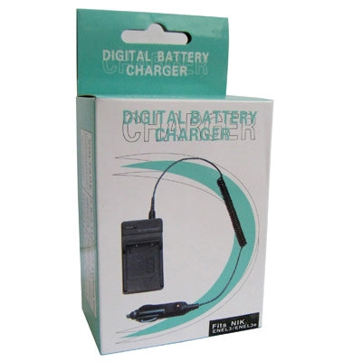 Digital Camera Battery Charger for NIKON ENEL3/ ENEL3e(Black) - Battery Car Charger by buy2fix | Online Shopping UK | buy2fix