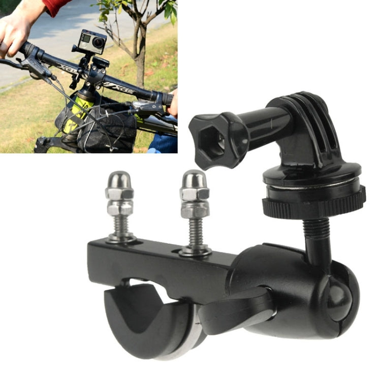 Handlebar Seatpost Big Pole Mount Bike Moto Bicycle Clamp with Tripod Mount Adapter & Screw for GoPro Hero11 Black / HERO10 Black /9 Black /8 Black /7 /6 /5 /5 Session /4 Session /4 /3+ /3 /2 /1, DJI Osmo Action and Other Action Cameras - DJI & GoPro Accessories by buy2fix | Online Shopping UK | buy2fix