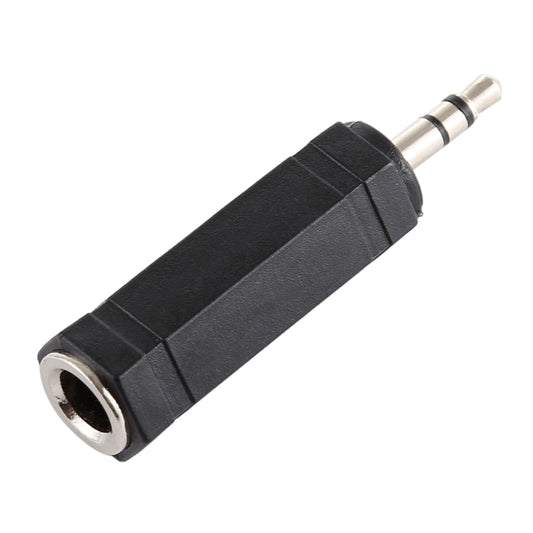 3.5mm Plug to 6.35mm Stereo Jack Adaptor Socket Adapter(Black) - Audio Adapter by buy2fix | Online Shopping UK | buy2fix