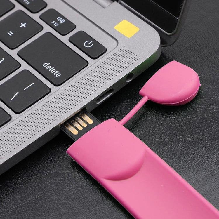 Silicone Bracelet USB Flash Disk with 16GB Memory(Pink) - USB Flash Drives by buy2fix | Online Shopping UK | buy2fix