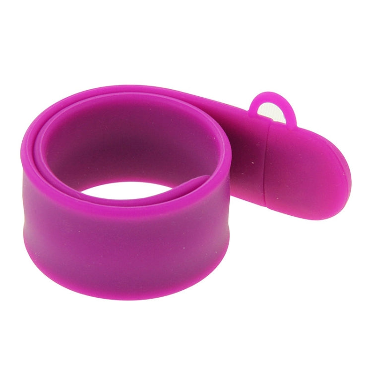 Silicone Bracelet USB Flash Disk with 16GB Memory(Purple) - USB Flash Drives by buy2fix | Online Shopping UK | buy2fix