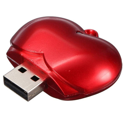 16GB Heart style USB Flash Disk(Red) - USB Flash Drives by buy2fix | Online Shopping UK | buy2fix