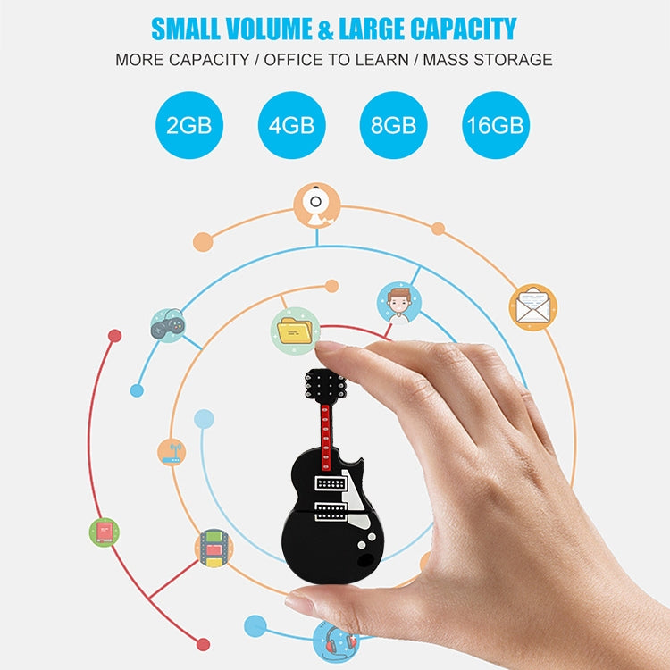 16GB Guitar Shape USB Flash Disk - USB Flash Drives by buy2fix | Online Shopping UK | buy2fix