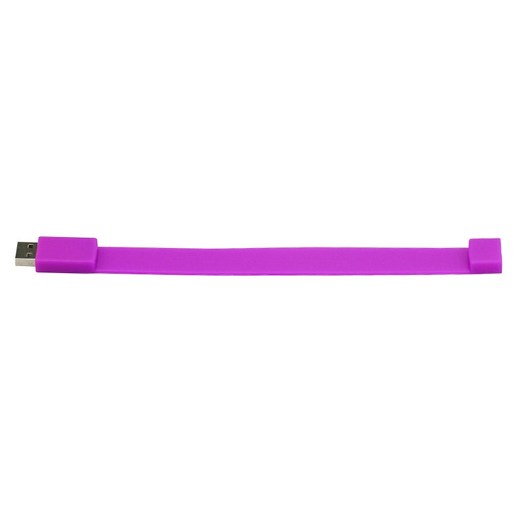 16GB Silicon Bracelets USB 2.0 Flash Disk(Purple) - USB Flash Drives by buy2fix | Online Shopping UK | buy2fix