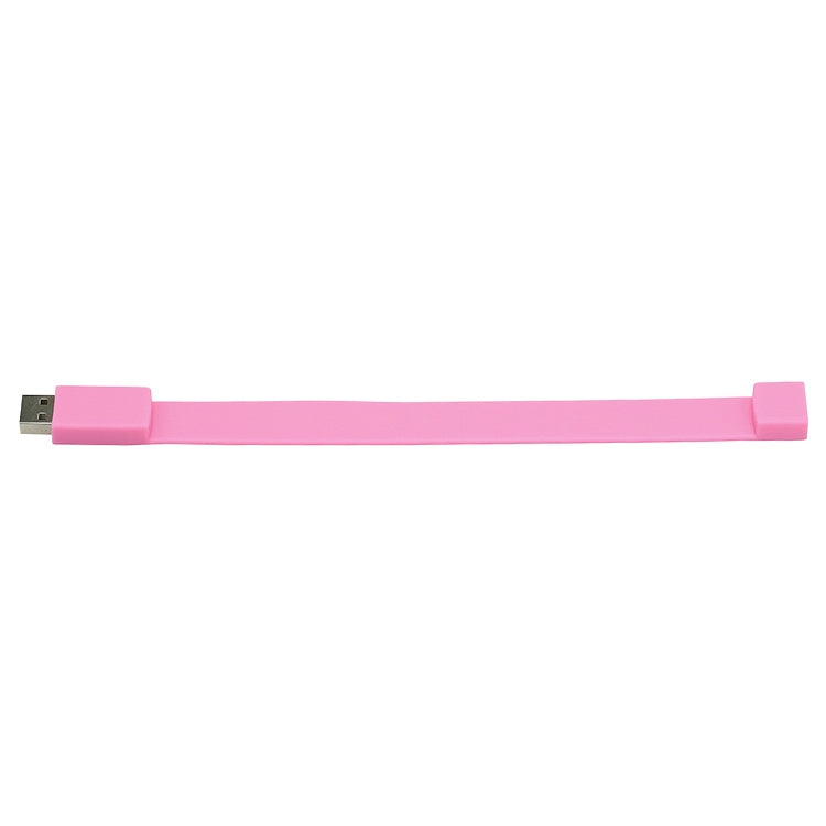 4GB Silicon Bracelets USB 2.0 Flash Disk(Pink) - USB Flash Drives by buy2fix | Online Shopping UK | buy2fix