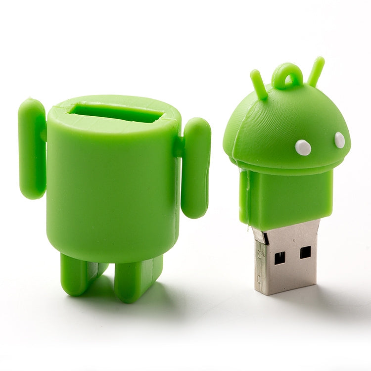 4GB Android Robot Style USB Flash Disk (Green) - USB Flash Drives by buy2fix | Online Shopping UK | buy2fix