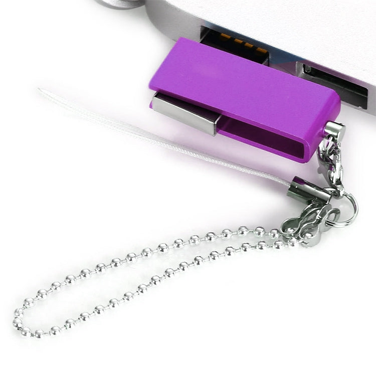 Mini Rotatable USB Flash Disk (16GB), Purple - USB Flash Drives by buy2fix | Online Shopping UK | buy2fix