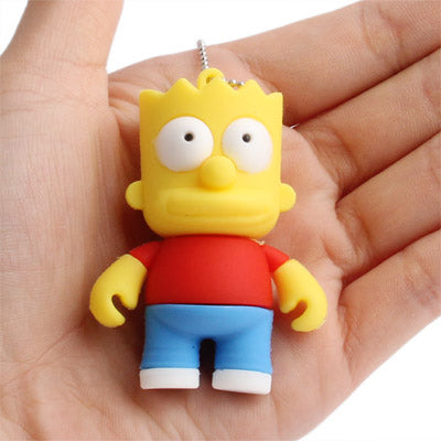 The Simpsons Bart  Shape Silicone USB2.0 Flash disk, Special for All Kinds of Festival Day Gifts (16GB) - USB Flash Drives by buy2fix | Online Shopping UK | buy2fix