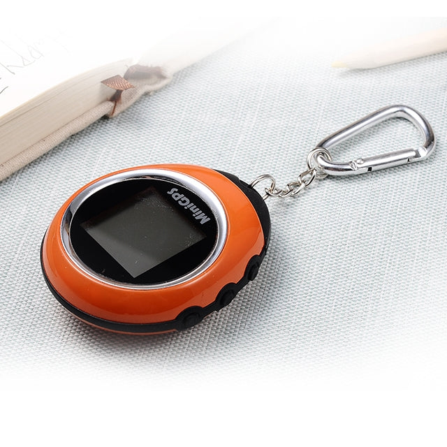 Keychain Handheld Mini GPS Navigation USB Rechargeable Location Finder Tracker for Outdoor Travel Climbing(Orange) - Personal Tracker by buy2fix | Online Shopping UK | buy2fix