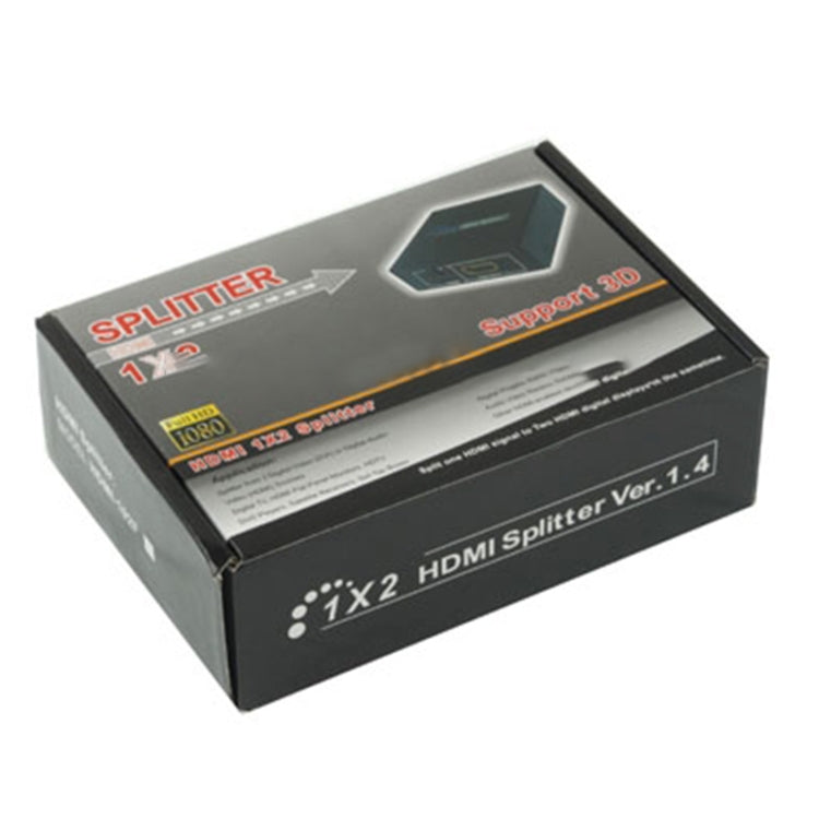 V1.3 1x2 HDMI Splitter(Black) - Splitter by buy2fix | Online Shopping UK | buy2fix