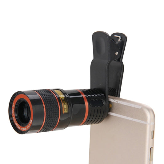 8X Zoom Telescope Telephoto Camera Lens with Clip(Black) - Telescope & Microscope by buy2fix | Online Shopping UK | buy2fix