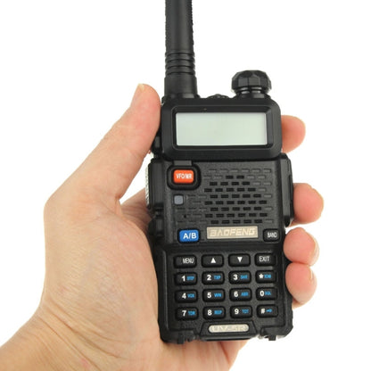 BAOFENG UV-5R Professional Dual Band Transceiver FM Two Way Radio Walkie Talkie Transmitter(Black) - Consumer Electronics by BAOFENG | Online Shopping UK | buy2fix