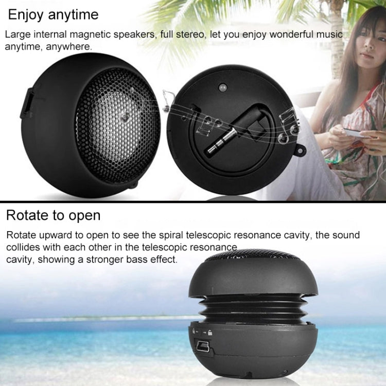 Small Hamburger Mini Portable Stereo Speaker for iPod, MP3, MP4, MP5, Mobile Phone, Laptop - Mini Speaker by buy2fix | Online Shopping UK | buy2fix