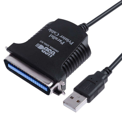 USB to Parallel 1284 36 Pin Printer Adapter Cable, Cable Length: 1m(Black) - Computer & Networking by buy2fix | Online Shopping UK | buy2fix