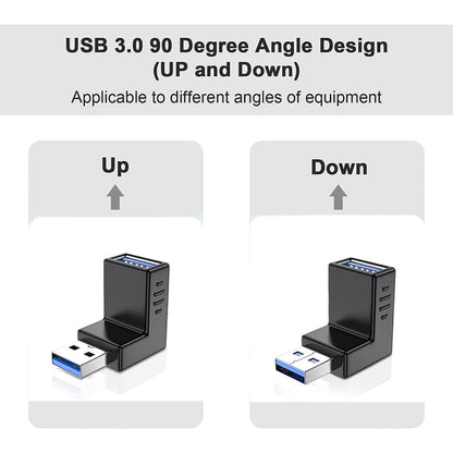 USB 3.0 AM to USB 3.0 AF Adapter(Black) - USB 3.0 by buy2fix | Online Shopping UK | buy2fix