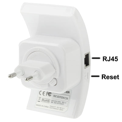 300Mbps Wireless-N WIFI 802.11n Repeater Range Expander (WS-WN518W2)(White) - Powerline Network Adapters by buy2fix | Online Shopping UK | buy2fix