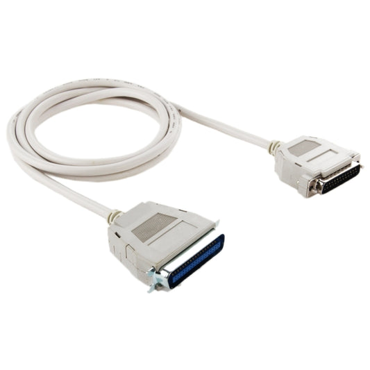 IEEE 1284 Female to RS232 25 Pin Male Parallel Extension Cable, 18s, Length: 1.5m(White) - RS485 / RS232 Series by buy2fix | Online Shopping UK | buy2fix