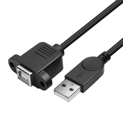 USB 2.0 Male to USB 2.0 Type-B Female Printer / Scanner Adapter Cable for HP, Dell, Epson, Length: 50cm(Black) - USB Cable by buy2fix | Online Shopping UK | buy2fix