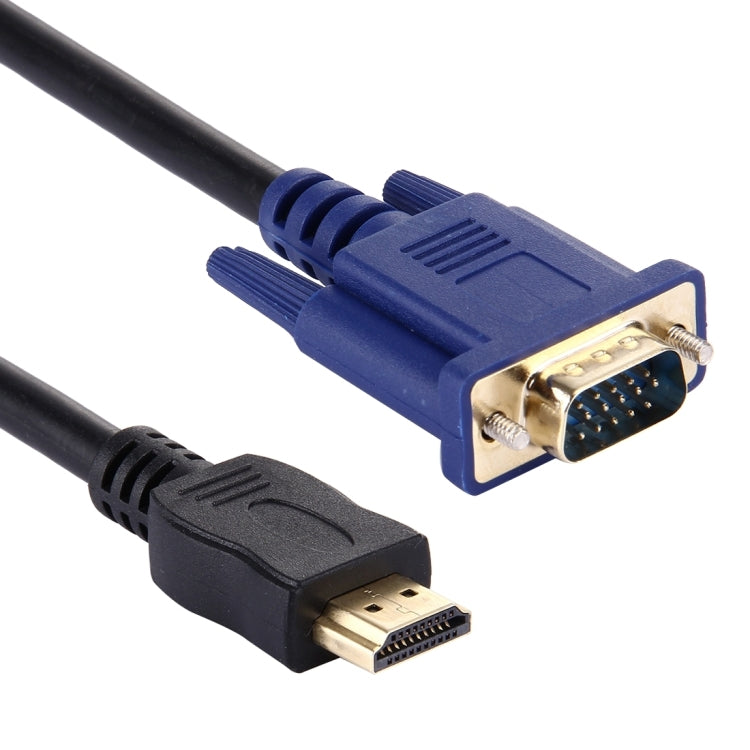 HDMI Male to VGA Male 15PIN Video Cable(Black) - Cable by buy2fix | Online Shopping UK | buy2fix