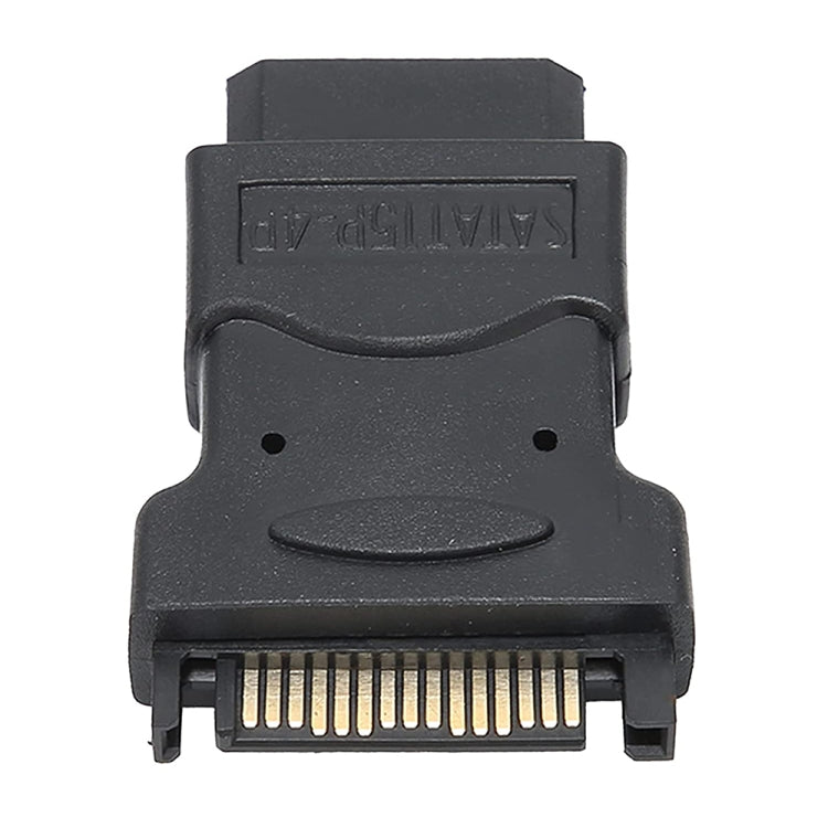 SATA 15 Pin Male to 4 Pin Female Adapter(Black) - Computer & Networking by buy2fix | Online Shopping UK | buy2fix