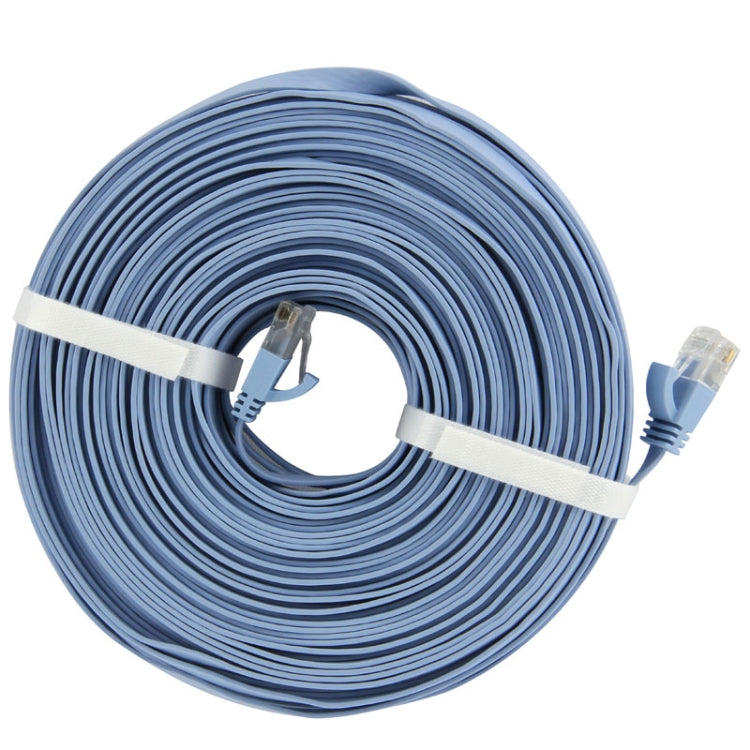 CAT6 Ultra-thin Flat Ethernet Network LAN Cable, Length: 50m(Blue) - Lan Cable and Tools by buy2fix | Online Shopping UK | buy2fix