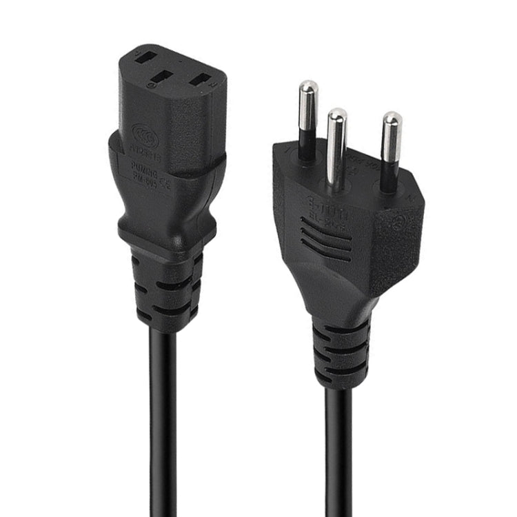 3 Prong Style Brazil AC Power Cord, Length: 1.5m ( OD5.5 ) - Computer & Networking by buy2fix | Online Shopping UK | buy2fix