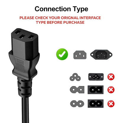 High Quality 3 Prong Style EU Notebook AC Power Cord, Length: 1.8m - Computer & Networking by buy2fix | Online Shopping UK | buy2fix