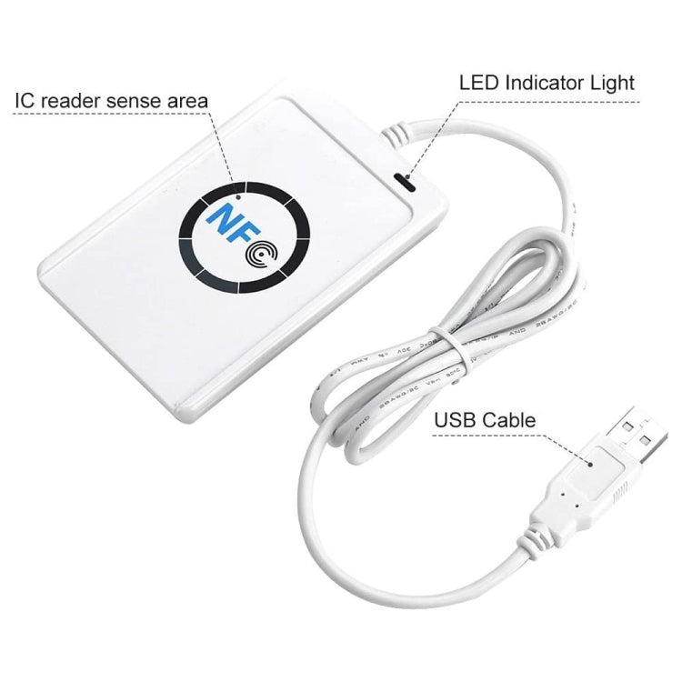 ACR122 NFC RFID USB Noncontact Smart Card Reader, Read Write Speed up to 212Kbps/242Kbps - Computer & Networking by buy2fix | Online Shopping UK | buy2fix