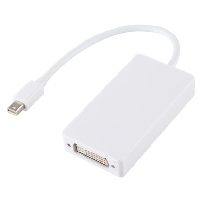 3 in 1 Mini DisplayPort Male to HDMI + VGA + DVI Female Adapter Converter for Mac Book Pro Air, Cable Length: 18cm(White) -  by buy2fix | Online Shopping UK | buy2fix