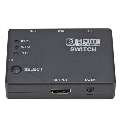 Full HD 1080P 3D HDMI 3x1 Switch with IR Remote Control - Switch by buy2fix | Online Shopping UK | buy2fix