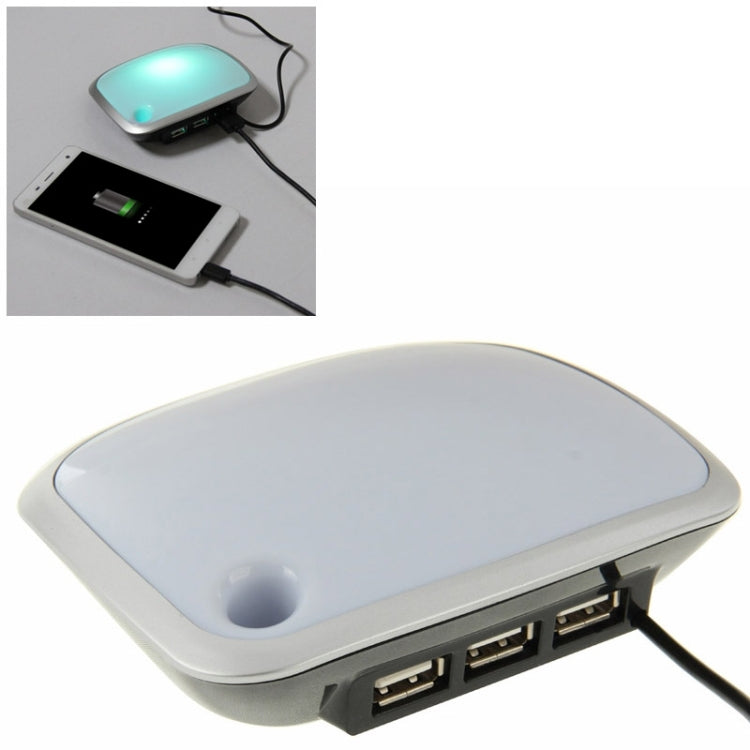 3 USB HUB with LED Light, Cable Length: 1m - USB 2.0 HUB by buy2fix | Online Shopping UK | buy2fix