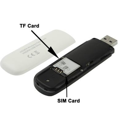 7.2Mbps HSDPA 3G USB 2.0 Wireless Modem with TF Card Slot, Sign Random Delivery(White) - 3G Mobile Wifi by buy2fix | Online Shopping UK | buy2fix