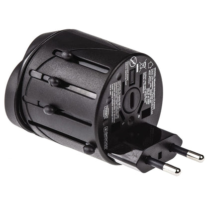 All in 1 EU + AU + UK + US Plug Travel Universal Adaptor, Size: 60 x 58 x 56mm(Black) - Consumer Electronics by buy2fix | Online Shopping UK | buy2fix