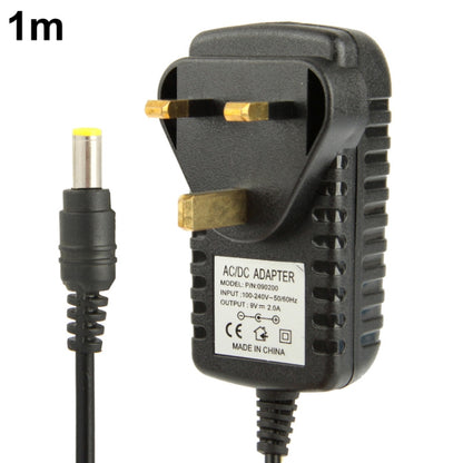 High Quality UK Plug AC 100-240V to DC 9V 2A Power Adapter, Tips: 5.5 x 2.1mm, Cable Length: 1m - Consumer Electronics by buy2fix | Online Shopping UK | buy2fix