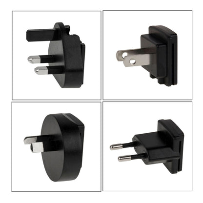 4 in 1 EU Plug + US Plug + UK Plug + AU Plug AC 100-240V to DC 12V 3A Power Adapter, Tips: 5.5 x 2.1mm, Cable Length: about 1.2m(Black) - Consumer Electronics by buy2fix | Online Shopping UK | buy2fix