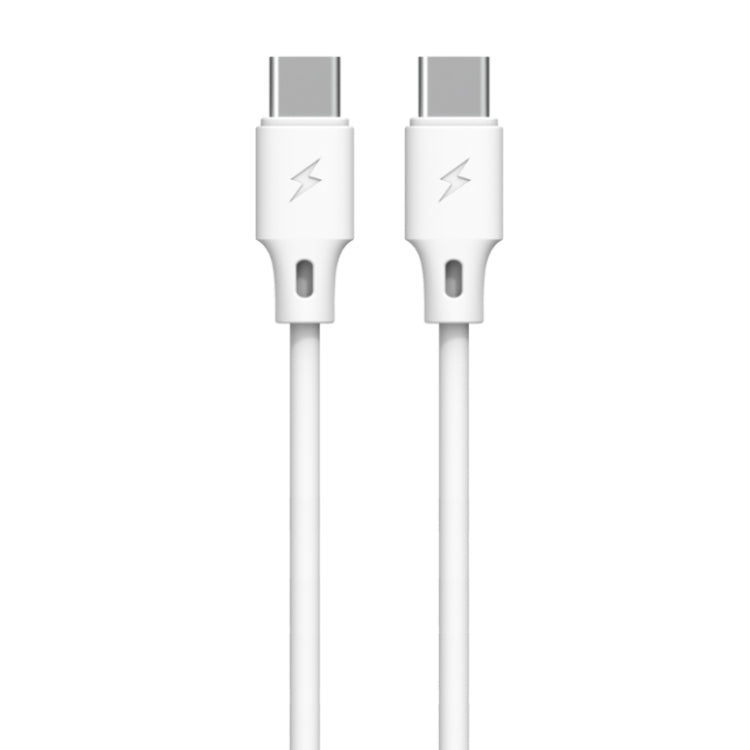 WK WDC-106 3A Type-C / USB-C to Type-C / USB-C Full Speed Charging Data Cable, Length: 1m (White) - USB-C & Type-C Cable by WK | Online Shopping UK | buy2fix