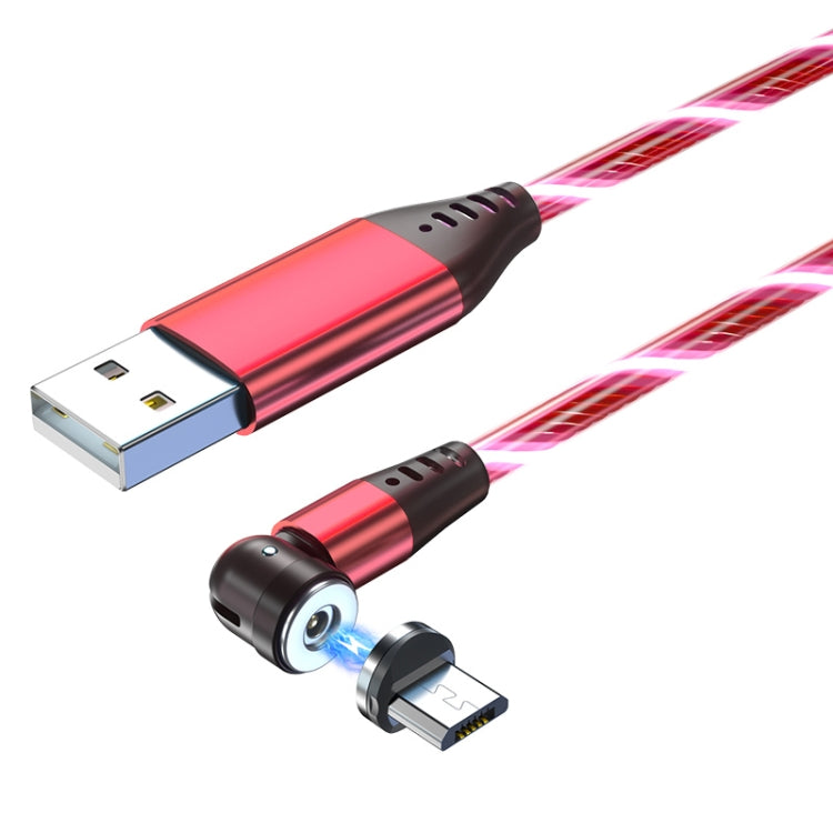 2.4A USB to Micro USB 540 Degree Bendable Streamer Magnetic Data Cable, Cable Length: 1m (Red) - Mobile Accessories by buy2fix | Online Shopping UK | buy2fix