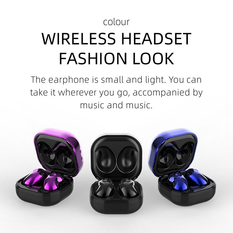 S6 Plus Bluetooth 5.0 TWS Touch Digital Display Mini Clock True Wireless Bluetooth Earphone with Charging Box(Purple) - TWS Earphone by buy2fix | Online Shopping UK | buy2fix