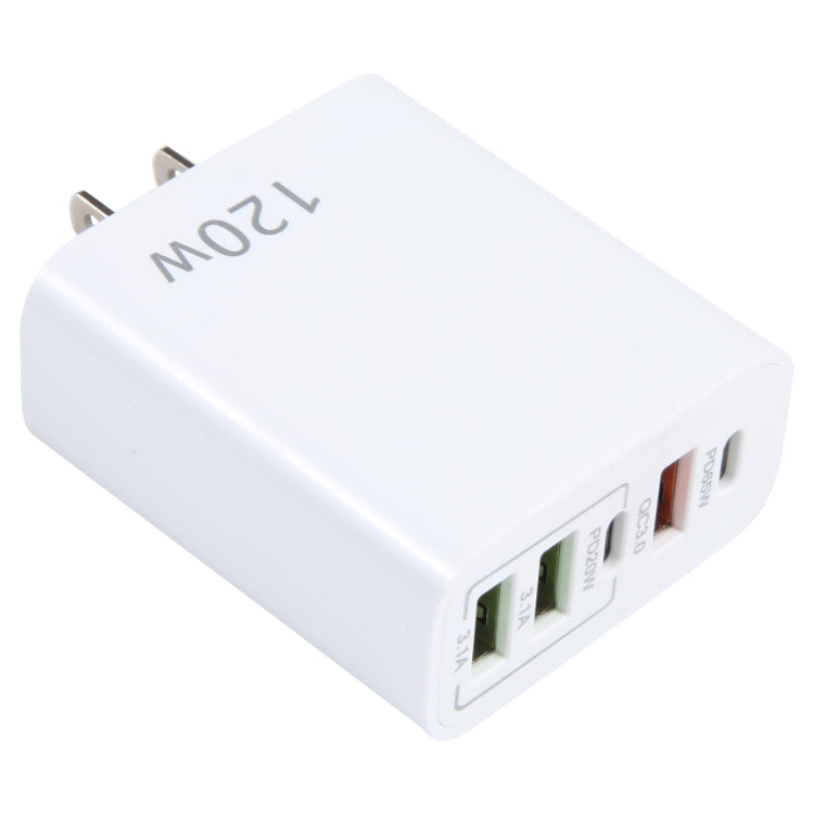 120W Dual PD Type-C + 3 x USB Multi Port Charger, US Plug - USB Charger by buy2fix | Online Shopping UK | buy2fix