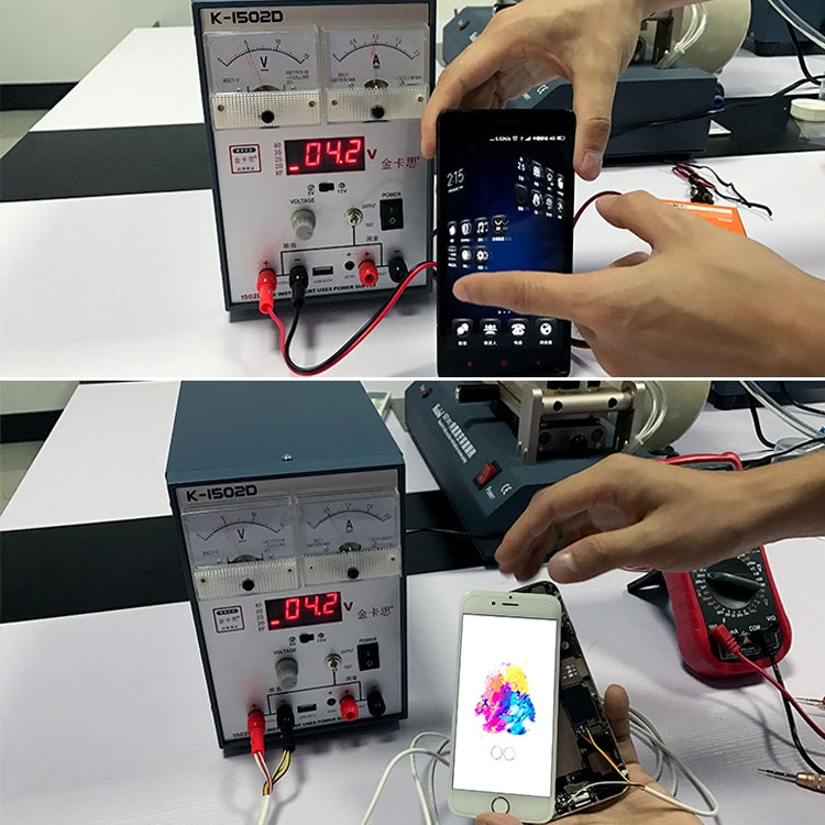 Kaisi K-1502D Repair Power Supply Current Meter 2A Adjustable DC Power Supply Automatic Protection, EU Plug - Power Supply by Kaisi | Online Shopping UK | buy2fix