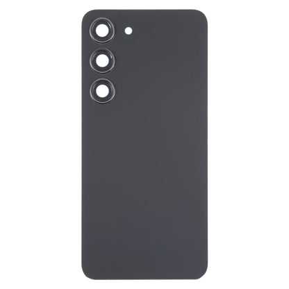 For Samsung Galaxy S23 SM-S911B OEM Glass Battery Back Cover with Camera Lens Cover(Black) - Repair & Spare Parts by buy2fix | Online Shopping UK | buy2fix