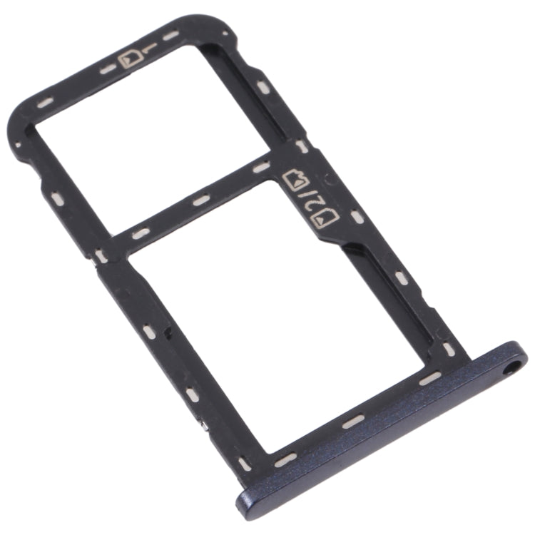 For ZTE Blade A52 SIM Card Tray + SIM Card Tray / Micro SD Card Tray (Grey) - Repair & Spare Parts by buy2fix | Online Shopping UK | buy2fix