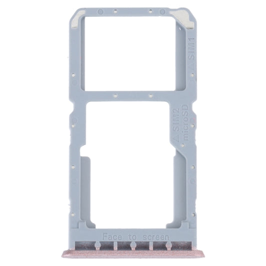 For OPPO A96 China SIM Card Tray + SIM / Micro SD Card Tray (Pink) - Card Socket by buy2fix | Online Shopping UK | buy2fix