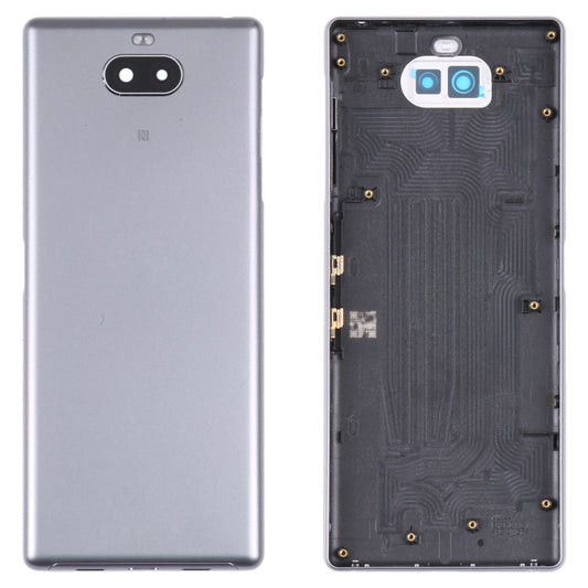 For Sony Xperia 10 Original Battery Back Cover(Silver) - Repair & Spare Parts by buy2fix | Online Shopping UK | buy2fix