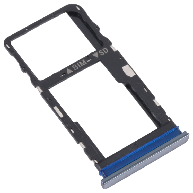 For TCL 30 / 30+ / 30 5G Original SIM Card Tray + Micro SD Card Tray (Black) - Repair & Spare Parts by buy2fix | Online Shopping UK | buy2fix